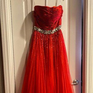 Sherri Hill Strapless Ball Gown